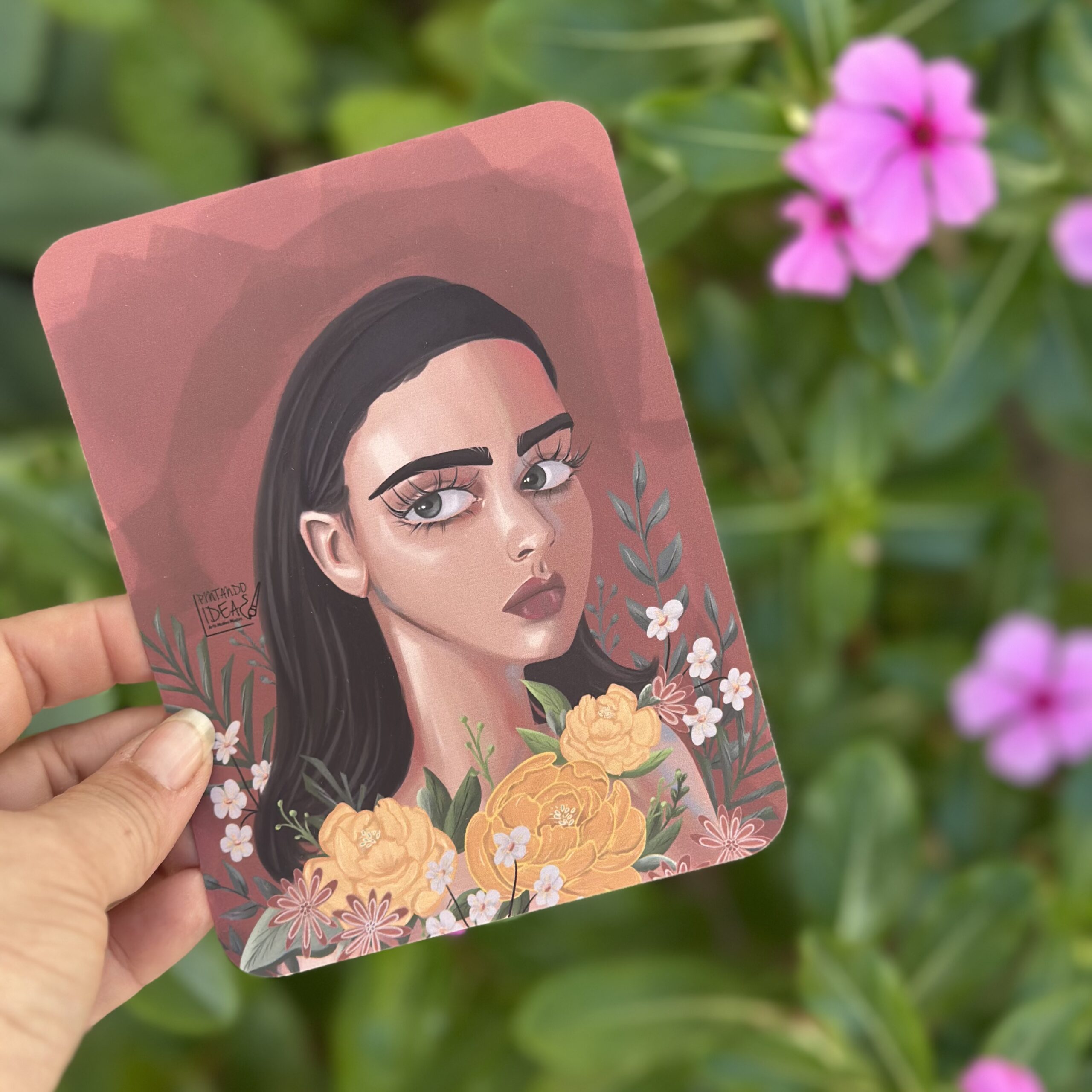 Entre Flores y Ladrillos - Print de ilustración digital