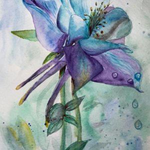 Flor Azul Print