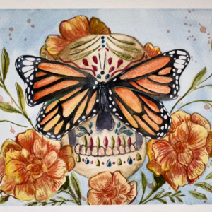Monarca Día de Muertos Print