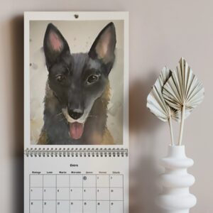 Calendario pared 2026: Perritos y Gatitos en Acuarela