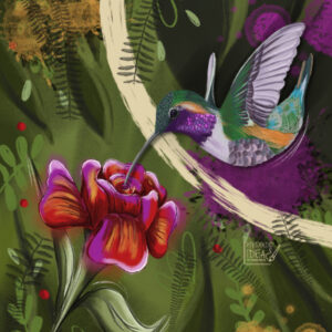 Un Encuentro - Print de autor de Colibrí